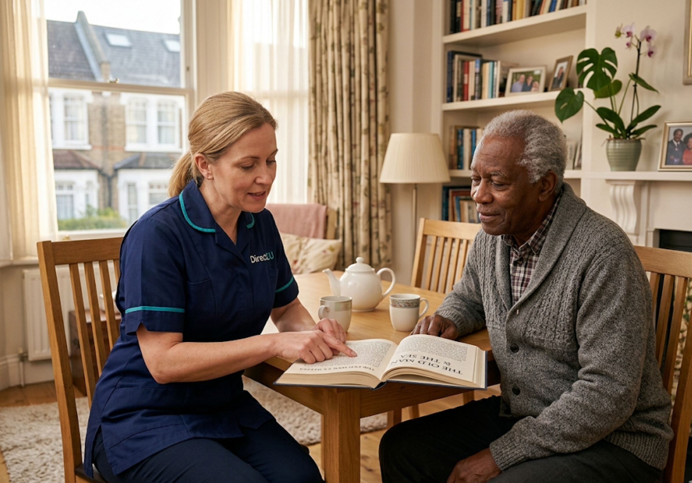 Direct2U dementia care specialist providing person-centred cognitive stimulation in Enfield